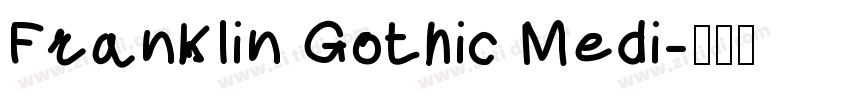 FrankIin Gothic Medi字体转换